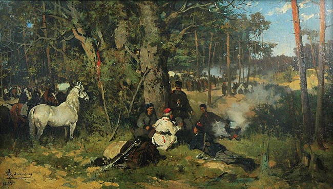 Insurgents' Camp in the Forest