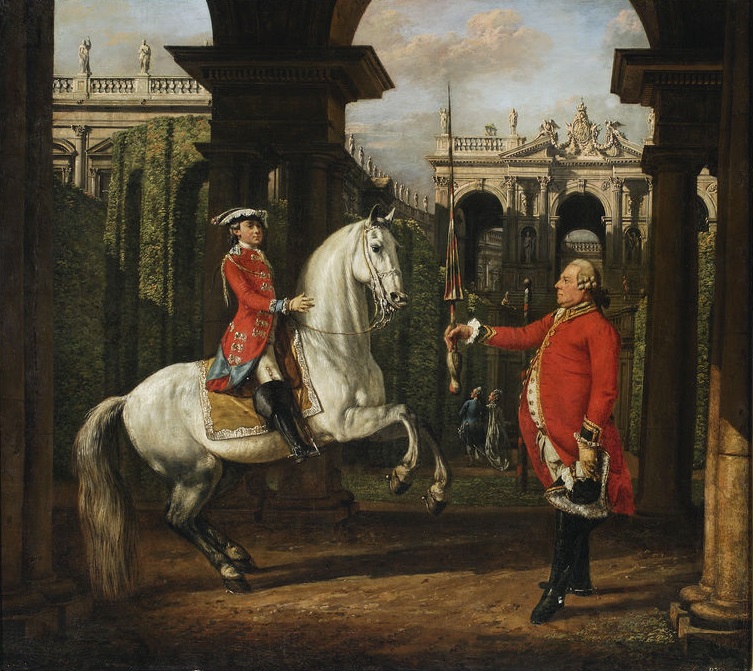 Colonel Piotr Königsfels Teaching Prince Józef Poniatowski How to Ride a Horse
