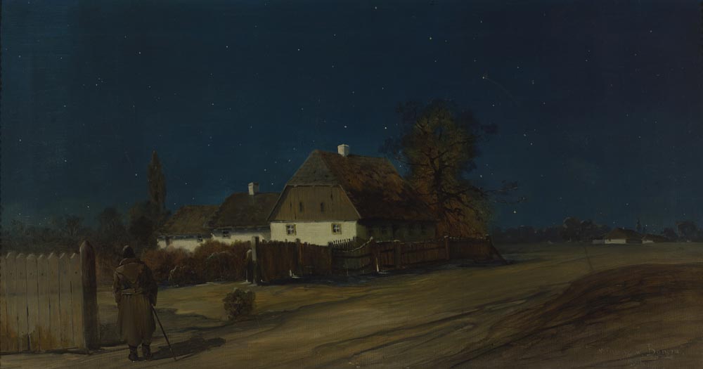 Rural Landscape at Night