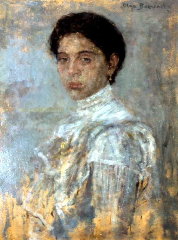 Portrait of a Lady in a White Dress