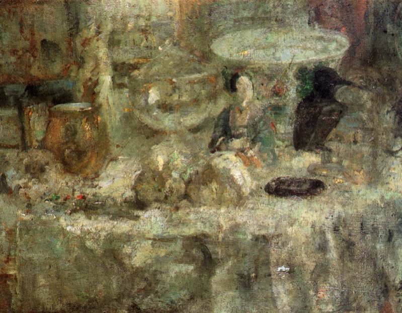 Still Life with a Japanese Figurine
