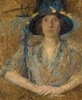 Lady in a Hat with Flowers