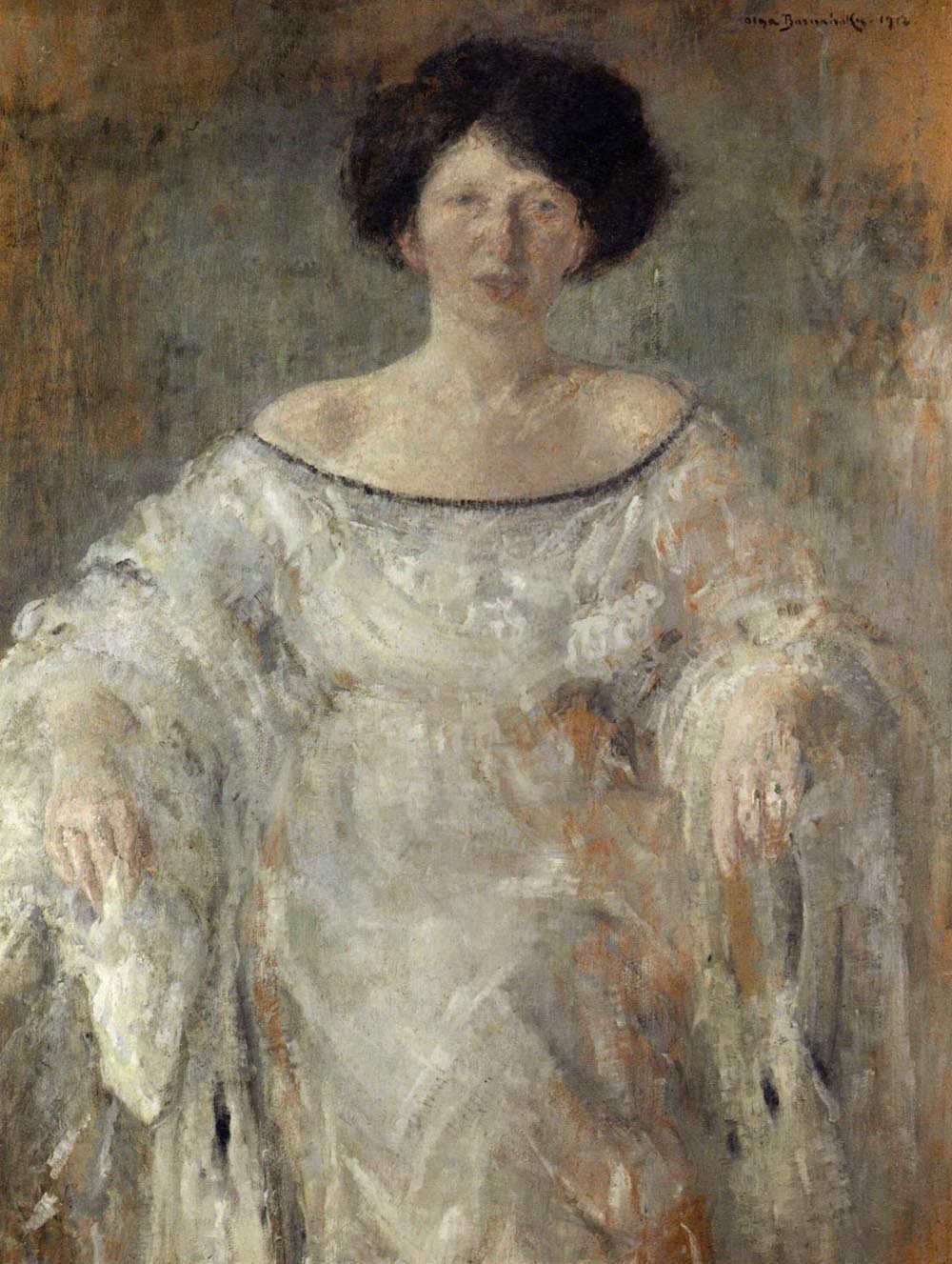 Portret modej kobiety w bieli (pani Libermannowej)