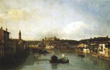 Widok Werony i rzeki Adige z Mostu Nowego