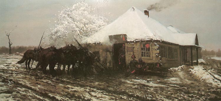 Cossacks before an Inn