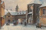 Scene in Krakow in Winter