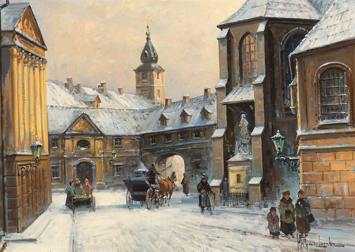 Scene of Cracow in Winter