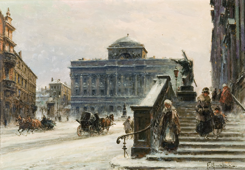 Warsaw in winter