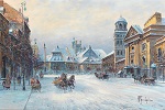 Scene of Warsaw in Winter