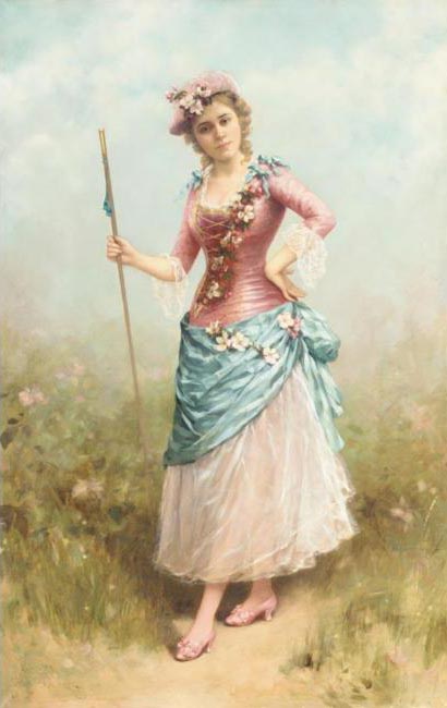 Lady Dressed as a Shepherdess
