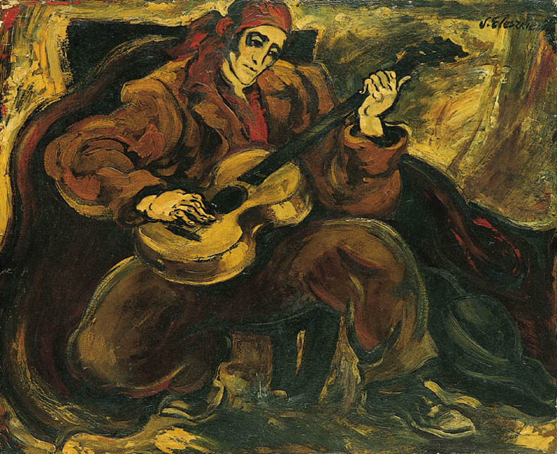 Guitar Player - Self-Portrait with a Guitar
