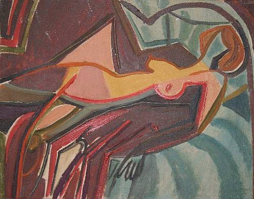 Abstract Reclining Nude