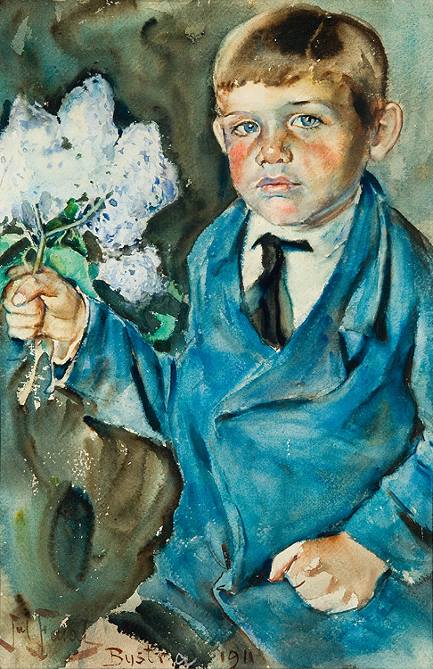 Boy with an Elderberry Branch