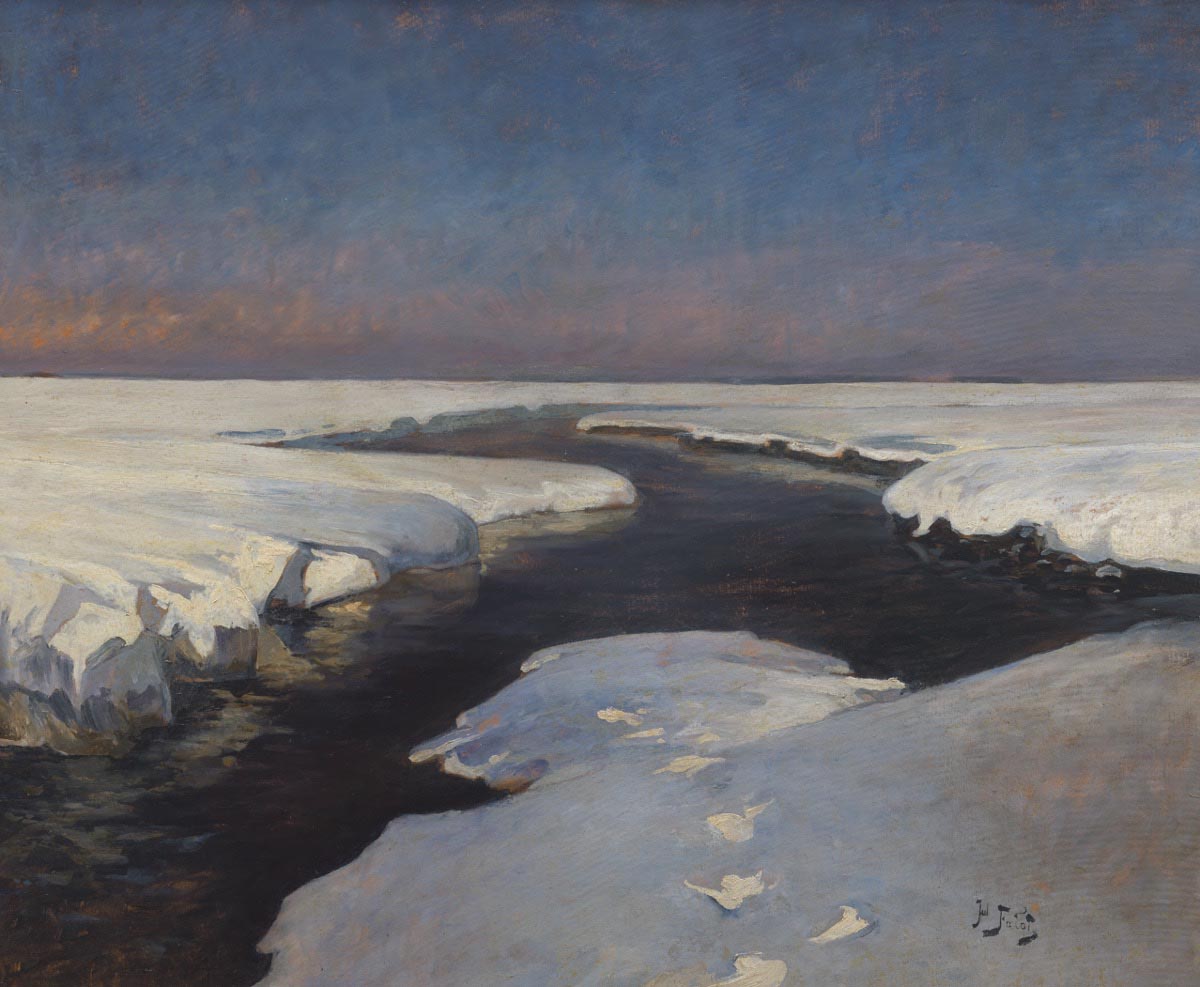 Winter Landscape with River