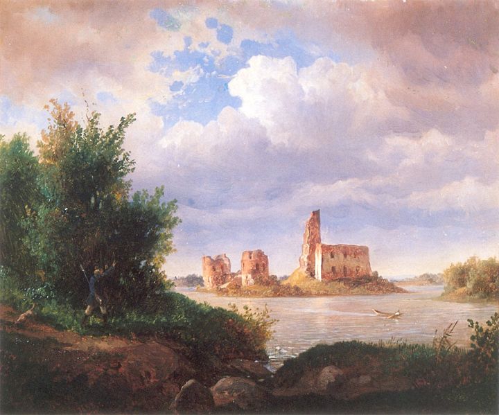 Ruiny zamku Trockiego pod Wilnem