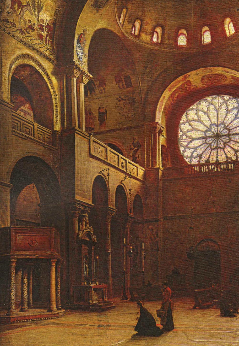Wntrze bazyliki w. Marka w Wenecji