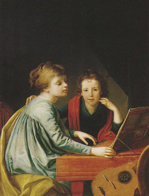 Portrait of the Misses Pechwell at the Clavichord