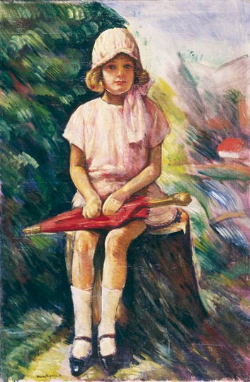 Portret dziewczynki z parasolką