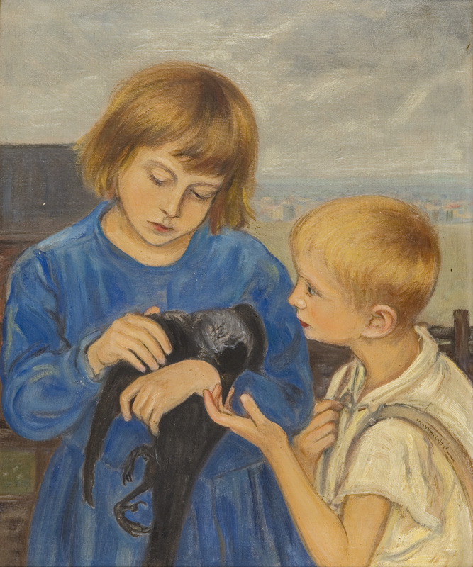 Children with the Jackdaw