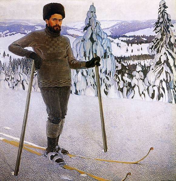 Self-Portrait on Ski