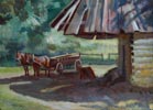 Landscape with Two Horse Cart