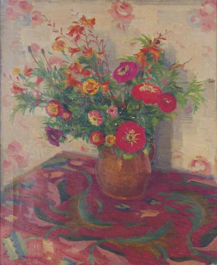 Still Life of Flowers on a Table