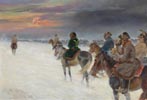 Napoleon's Retreat from the Russian Campaign with Memories of the Egyptian Expedition