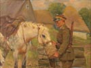 Soldier Watering His Horse