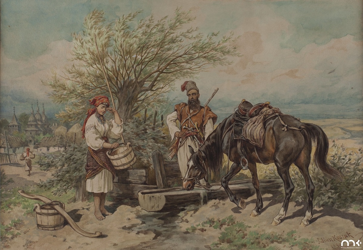Cossack and a Girl at the Well