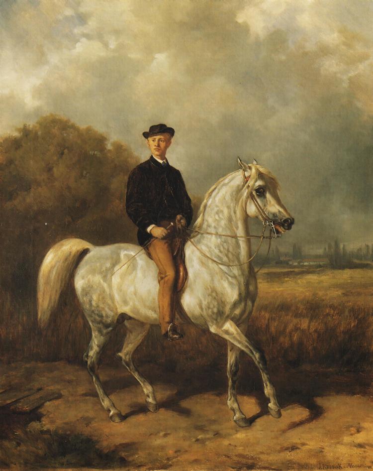Portret mczyzny na koniu