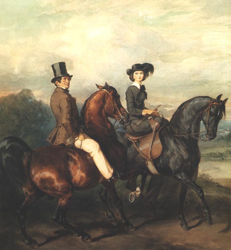 Equestrian Portrait of Lubienskis