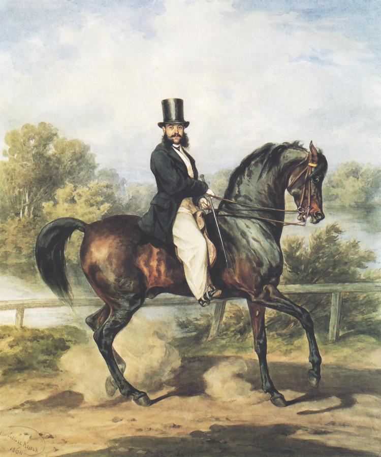 Equestrian Portrait of Aleksander Tykiel
