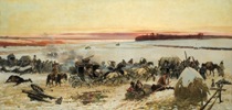 Crossing the Berezina River by Napoleon's Army