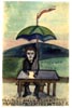 Self-Portrait Under an Umbrella