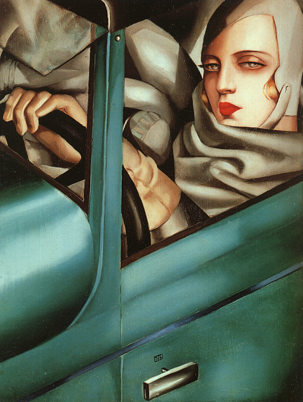 Self-Portrait in the Green Bugatti