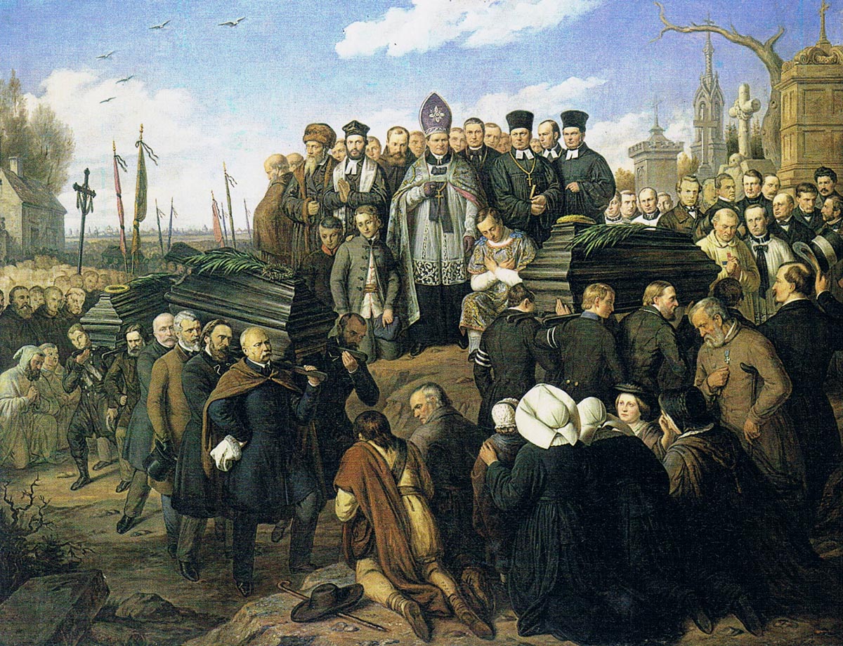 Funeral of the Five Victims of 1861 Demonstration in Warsaw