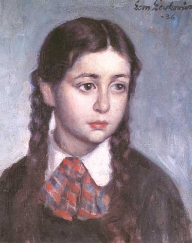 Portrait of a Girl with Braids