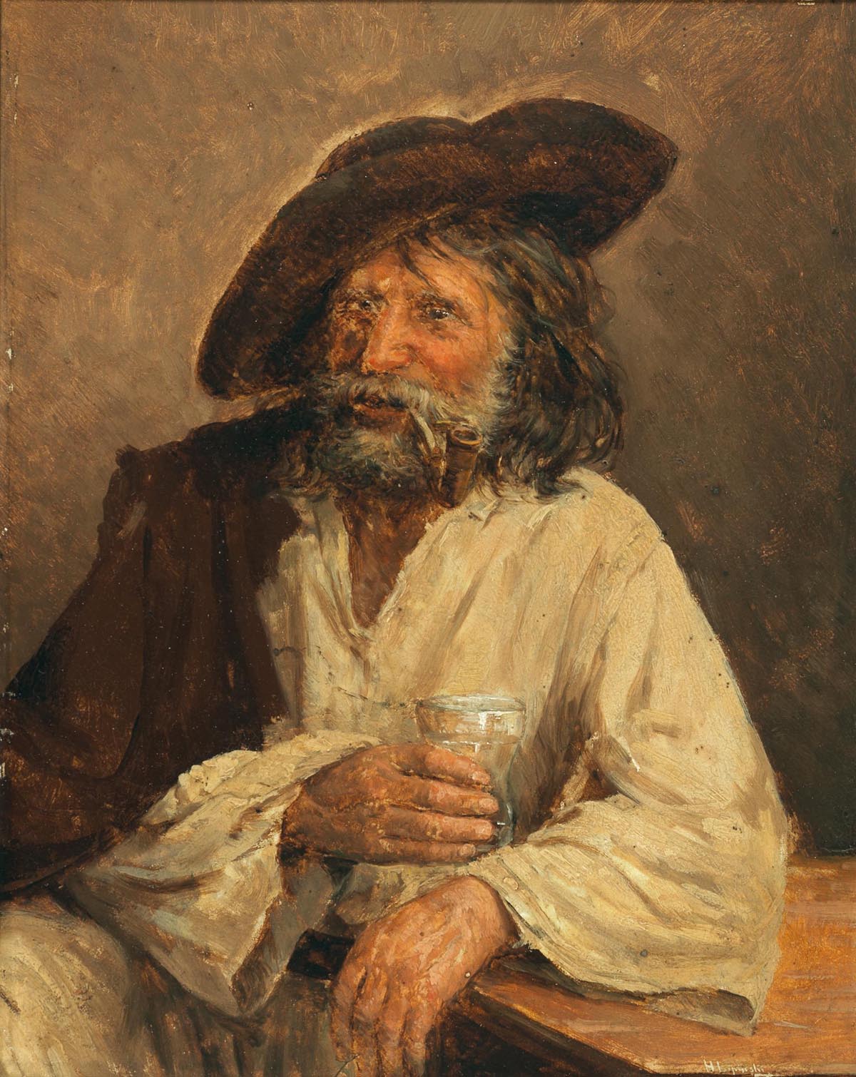 Farmer with Pipe