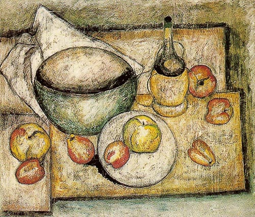 Still Life with a Green Bowl and Fruit