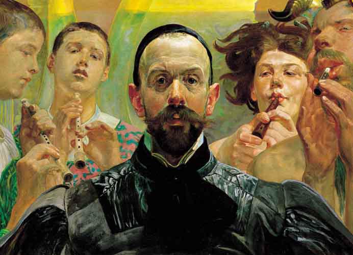 Tempting Melody - Self-Portrait with Musicians