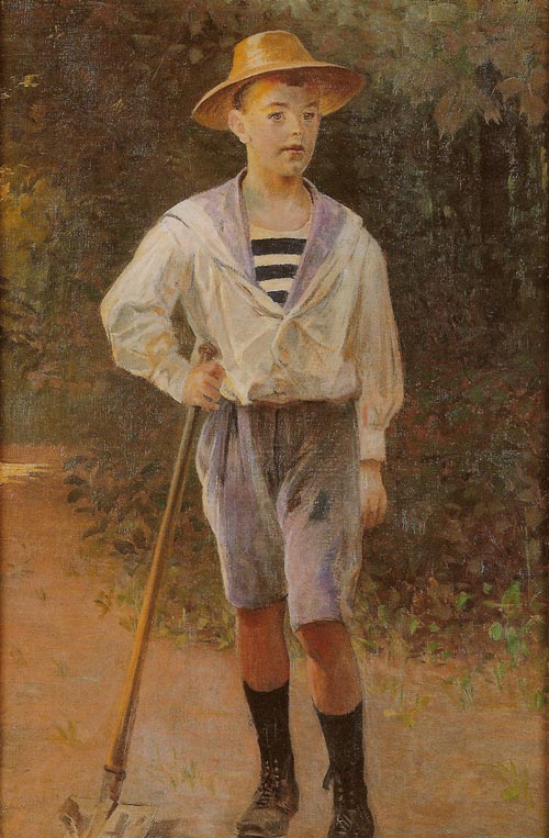 Little Gardener - Portrait of Rudolf Dobrzanski, son of Piotr