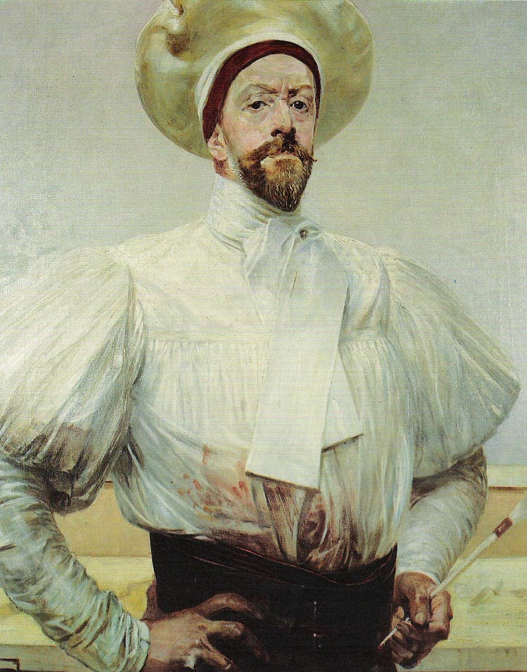 Autoportret w białym stroju