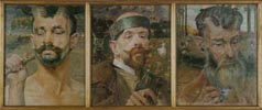 Self-Portrait with Fauns. Triptych