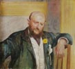 Portret Piotra Dobrzaskiego z autokarykatur malarza
