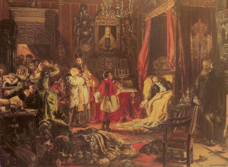 Death of Sigismund Augustus in Knyszyn