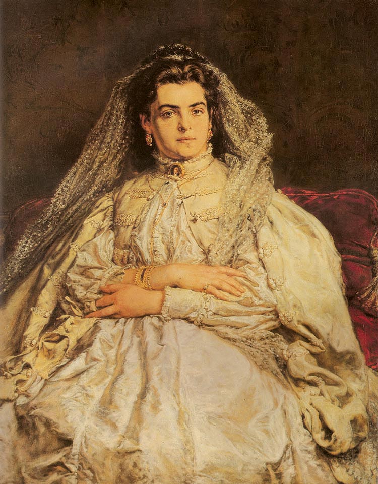 Portrait of Artist's Wife in a Wedding Dress