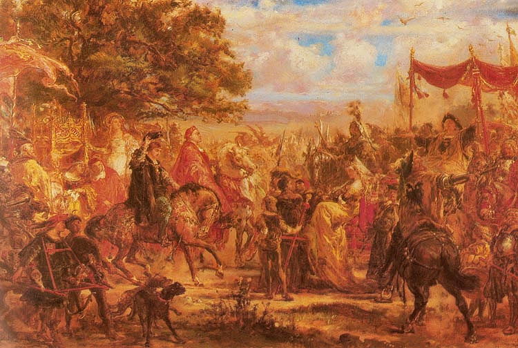 Zjazd krlw Jagiellonw z cesarzem Maksymilianem pod Wiedniem w roku 1515