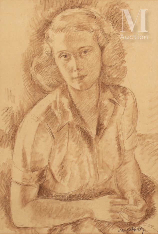 Portret siedzącej kobiety