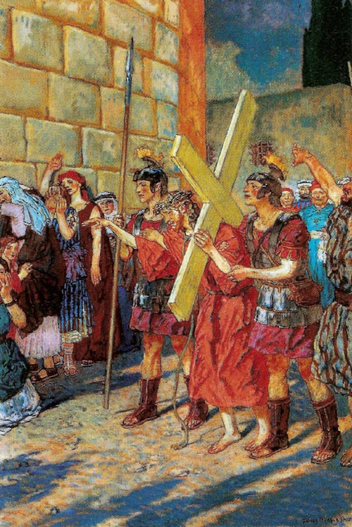 Stations of the Cross, Station VIII, Jesus Meets the Women of Jerusalem