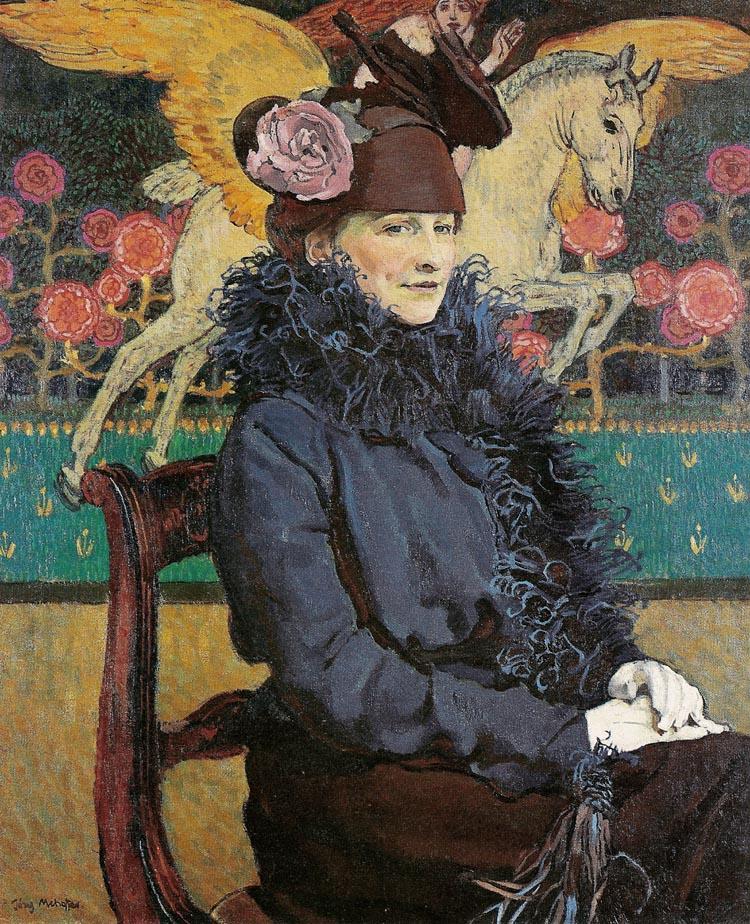 Portrait of the Artist's Wife with Pegasus